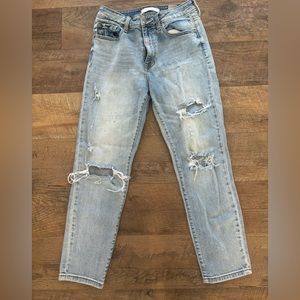 Eunina Tobi Super High Rise Mom Jean Cropped